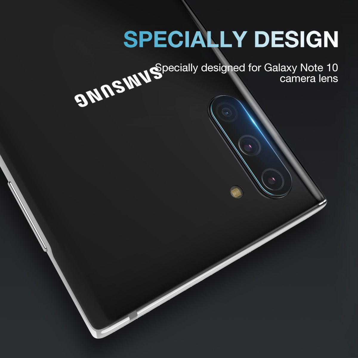 Samsung Galaxy Note 10 Plus Maxshield Back Camera Lens Tempered Glass Protector