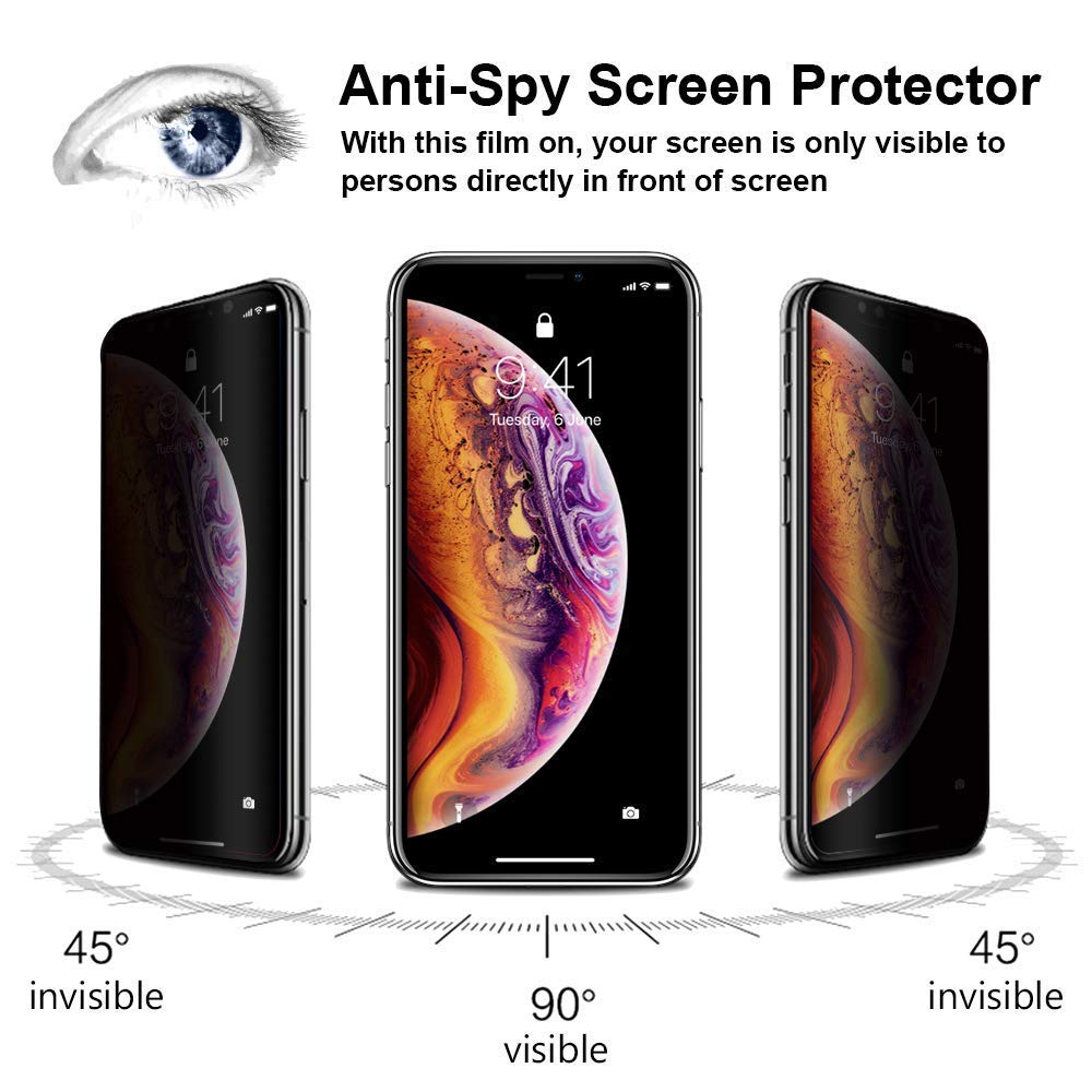 ANTI-SPY PRIVACY TEMPERED GLASS SCREEN PROTECTOR FOR Apple iPhone XI 11 Pro Max