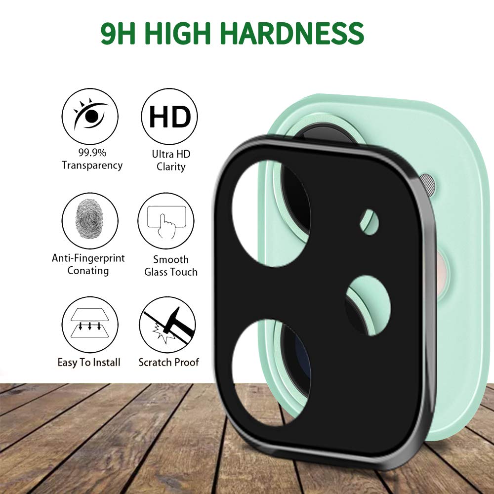 MAXSHIELD iPhone 11 Pro Max Full Coverage Camera Lens Tempered Glass Screen Protector
