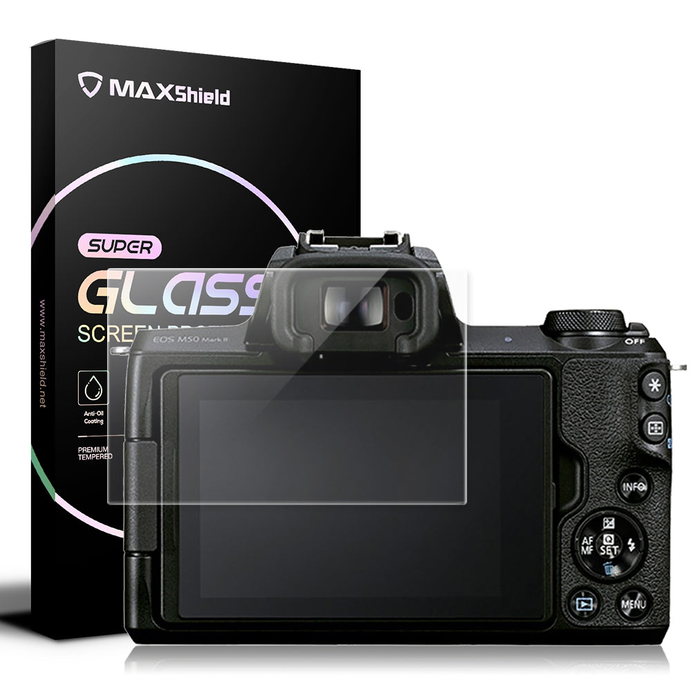 MAXSHEILD Tempered Glass Camera Screen Protector For Canon EOS M50 M6 M100