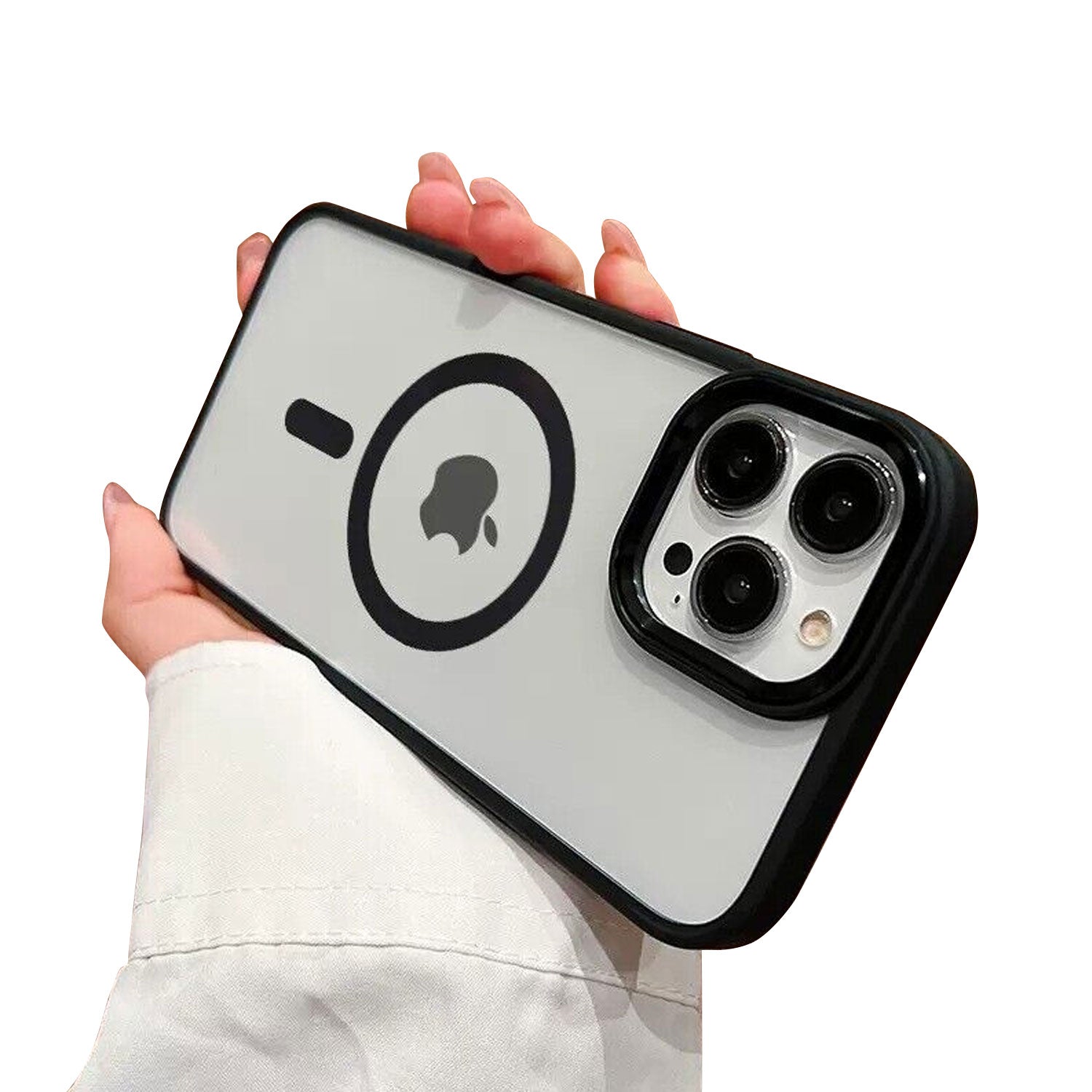 For iPhone 14 13 Pro Max Plus Clear Magsafe Case Plating Magnetic Shockprof Cover