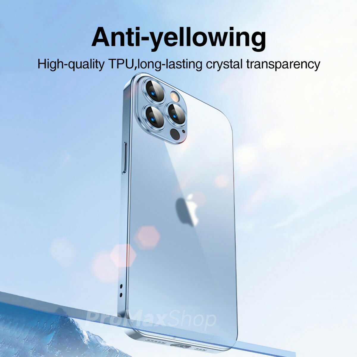 For iPhone 13 Pro Max Case 360° Shockproof Metal Plating Full Cover Protector