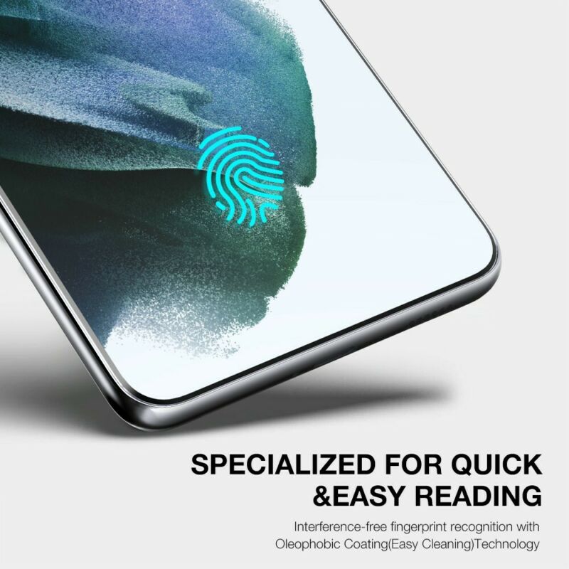 Tempered Glass Screen Protector and Camera Lens Protector for Samsung Galaxy S21