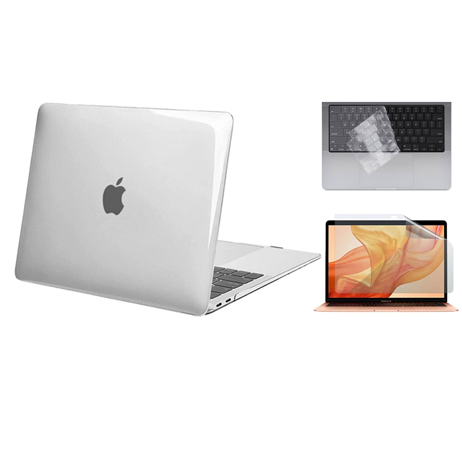 For Macbook Air M2 13.6'' A2681 Matte Crystal Black Case Cover Hard Shell 2022
