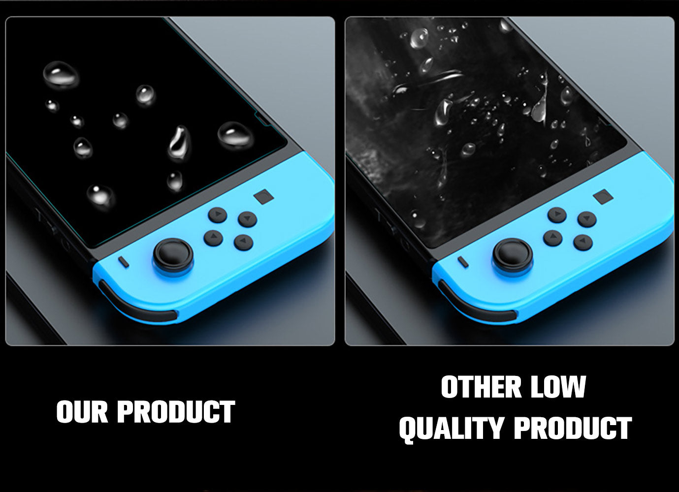 For Nintendo Switch/Lite Screen Protector MAXSHIELD 9H Full Cover Tempered Glass