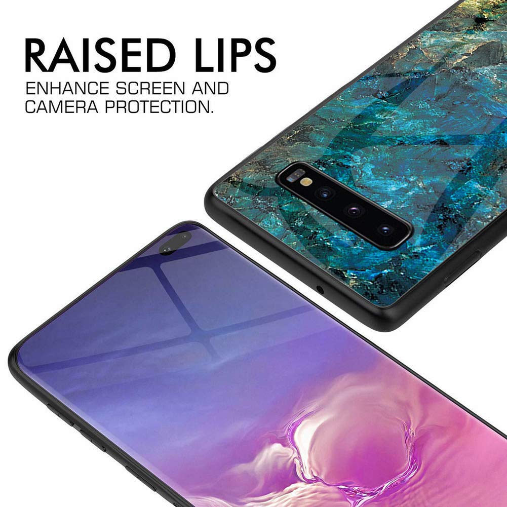 Samsung Galaxy S10 Plus Case Glass Heavy Duty Shockproof Slim Cover