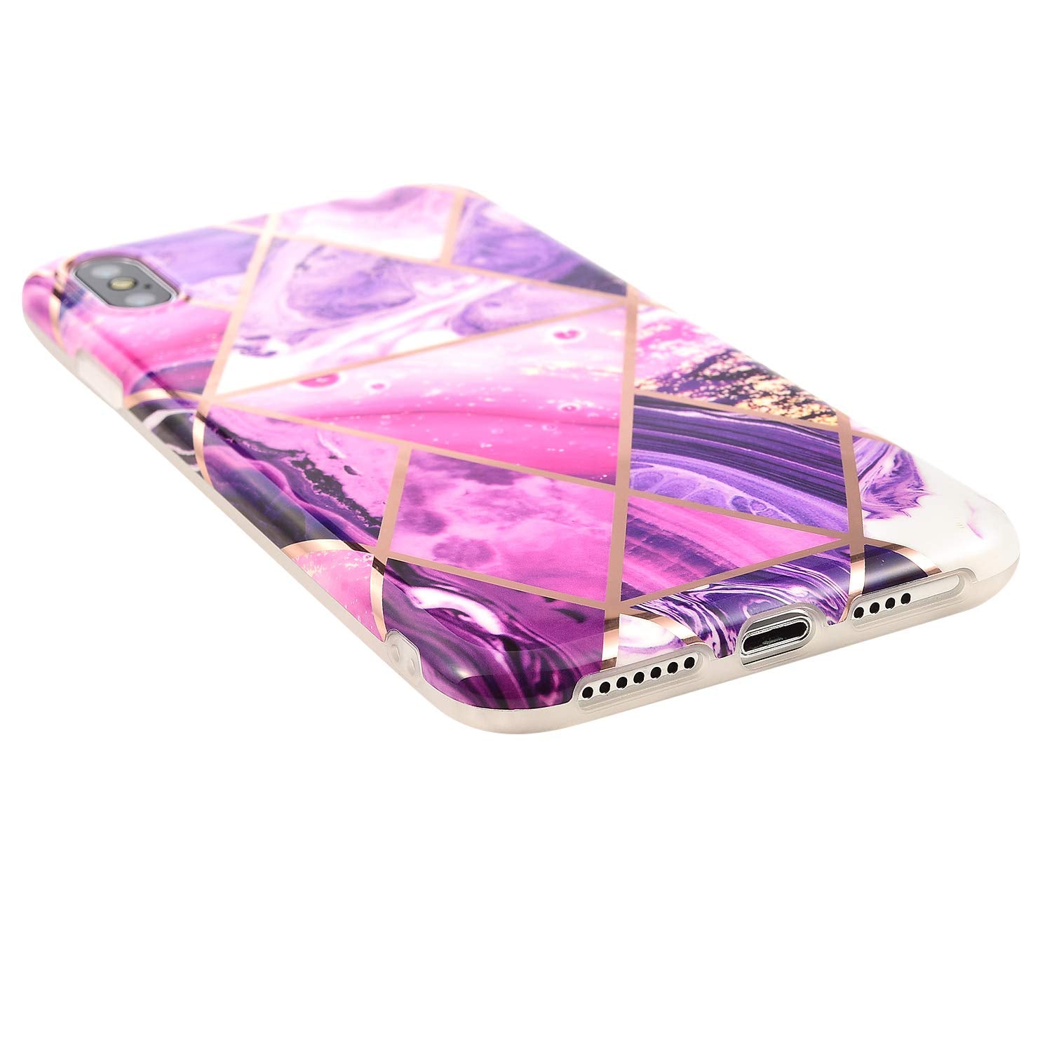 iPhone X Case Shockproof Tough Marble Soft Cover for Apple