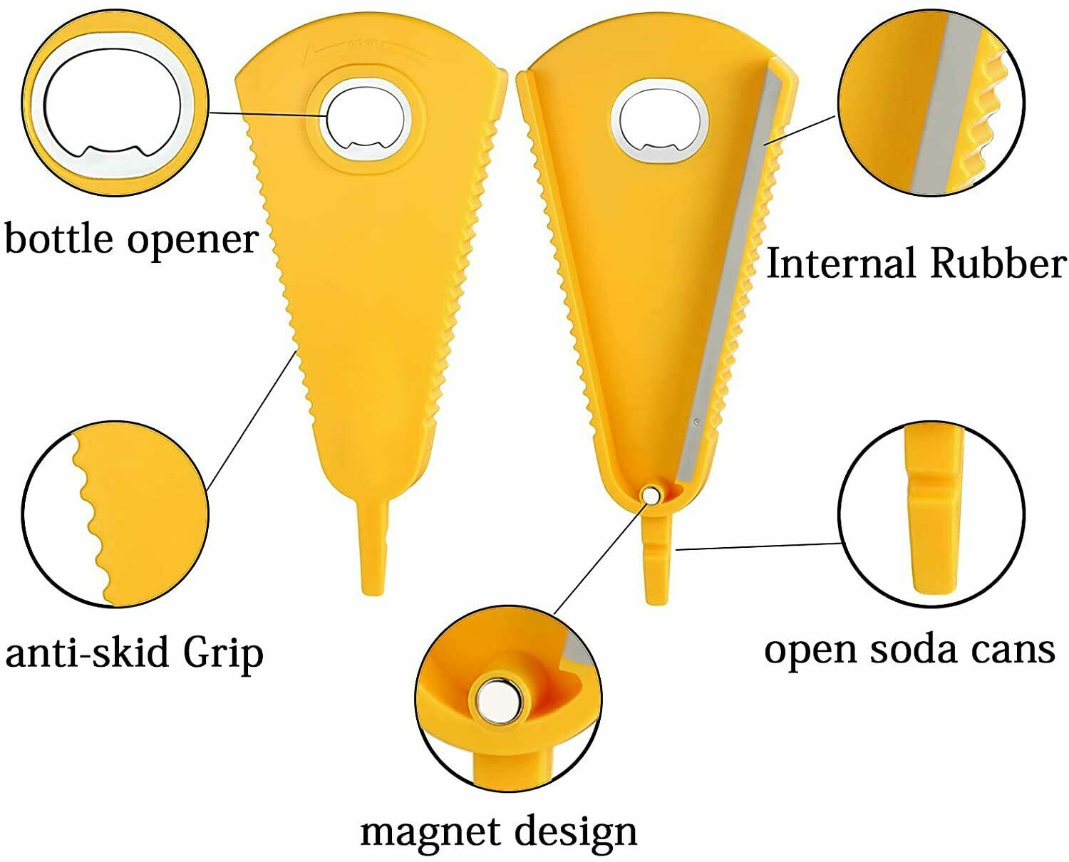 Jar Opener Multi Size Bottle Adjustable Size Lids Twister Home Kitchen Beer Cap