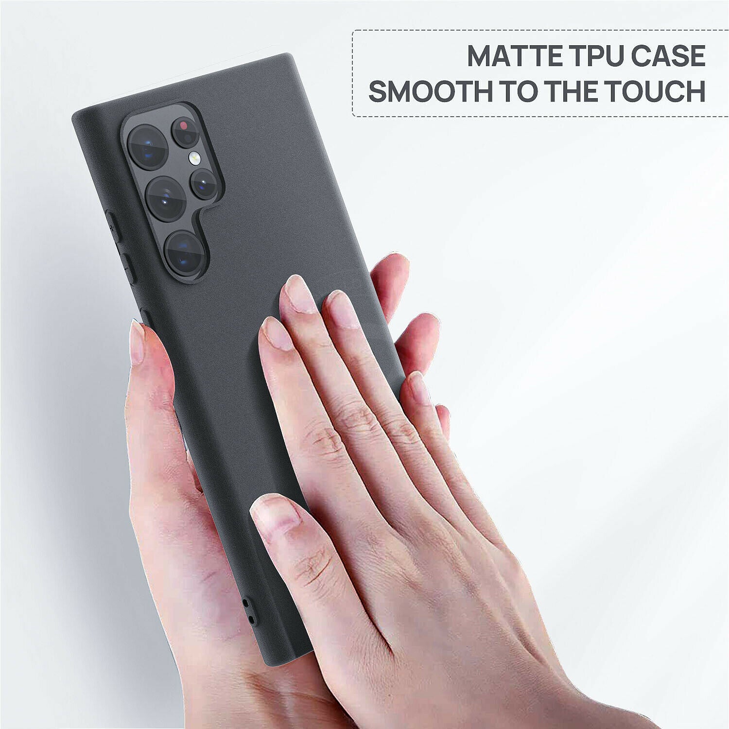 For Samsung Galaxy S22 Plus Ultra 5G Case Matte TPU Clear Slim Shockproof Cover