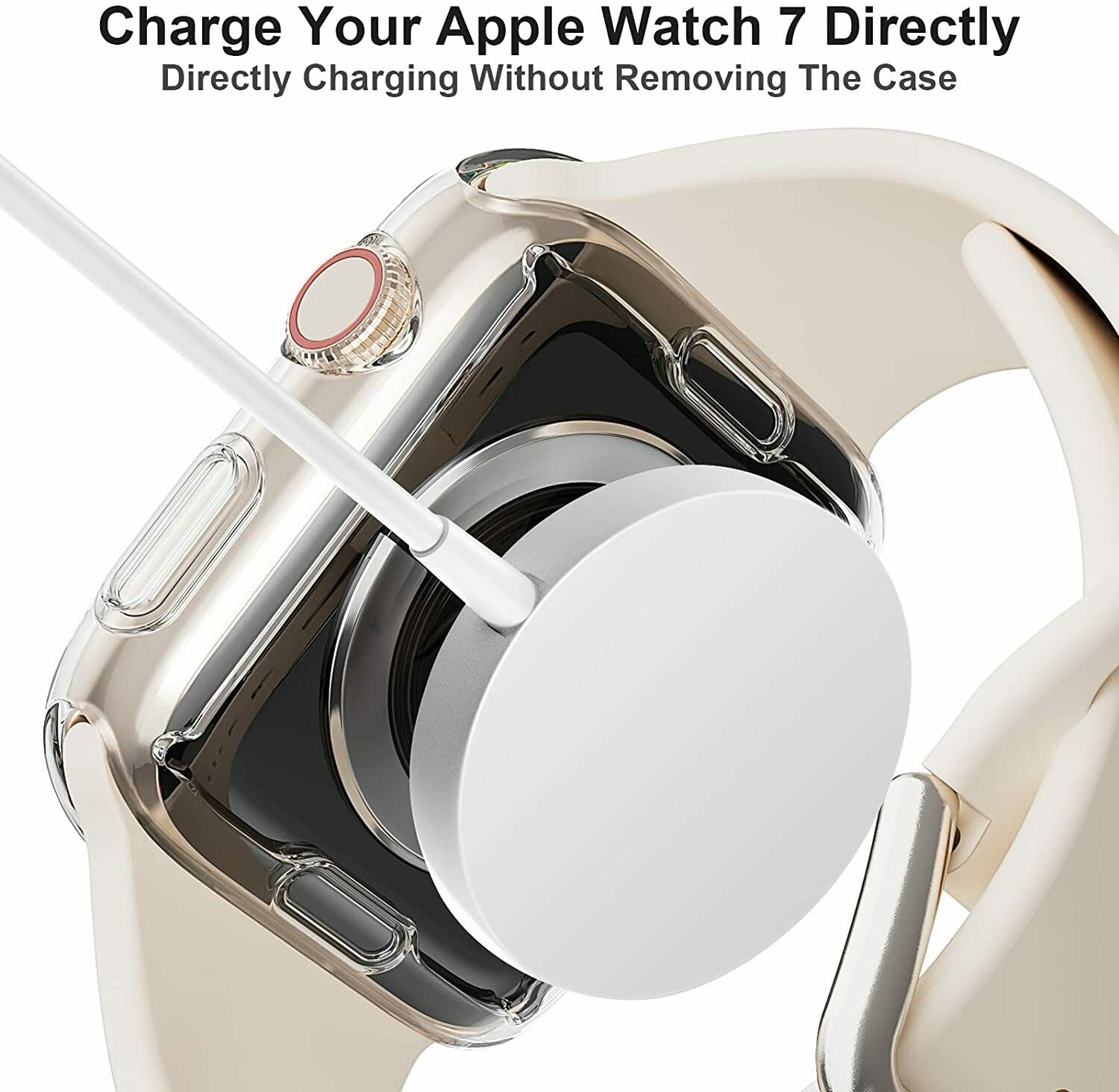 2x For Apple Watch Series 7 45/41mm Soft Full Bumper Cover Screen Protector Case