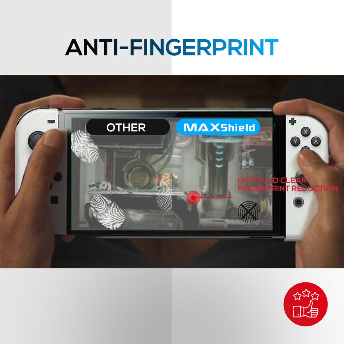 2x For Nintendo Switch OLED Model Lite Console Tempered Glass Screen Protector