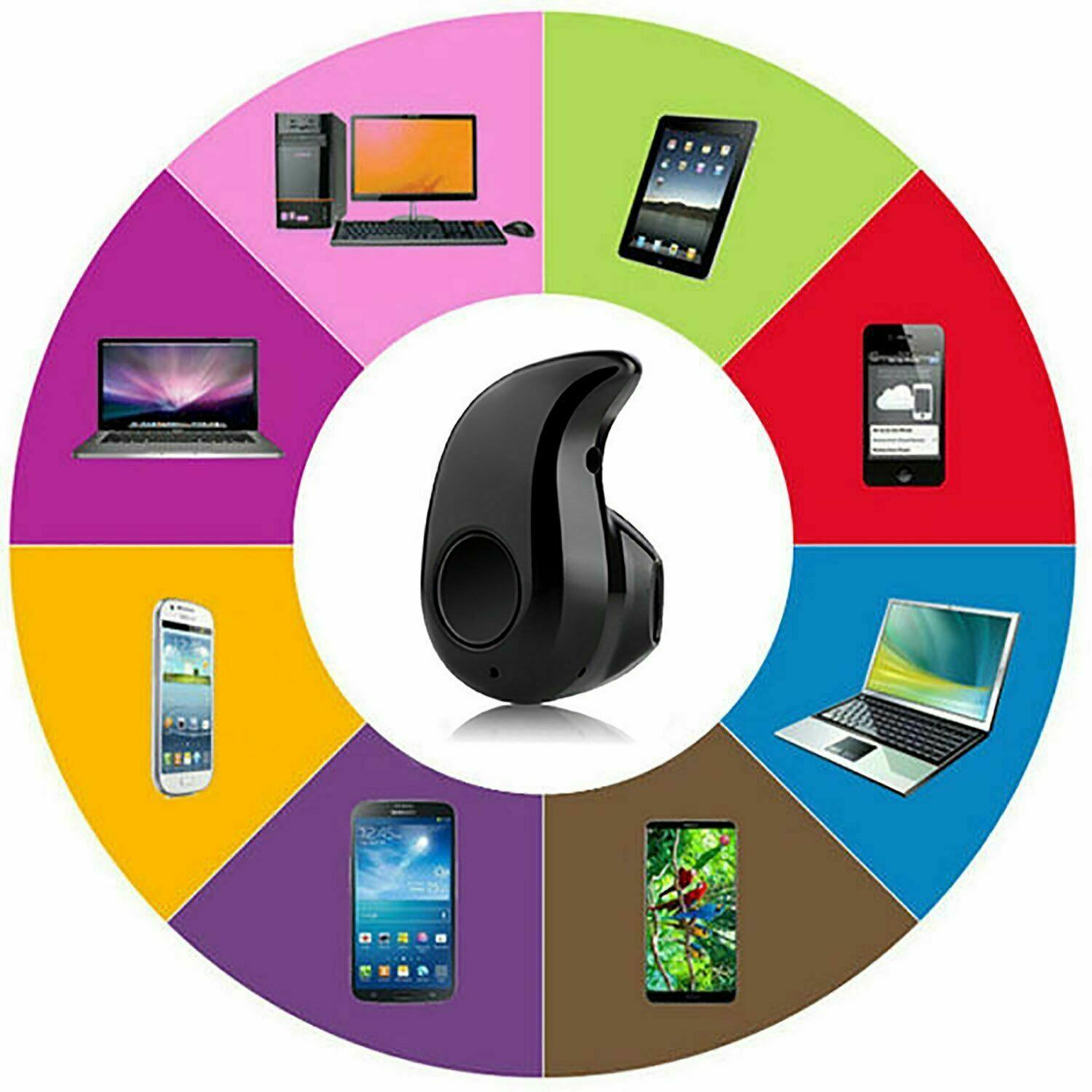 Wireless Bluetooth Earphones Headphones Earbuds for Samsung Android Apple iPhone