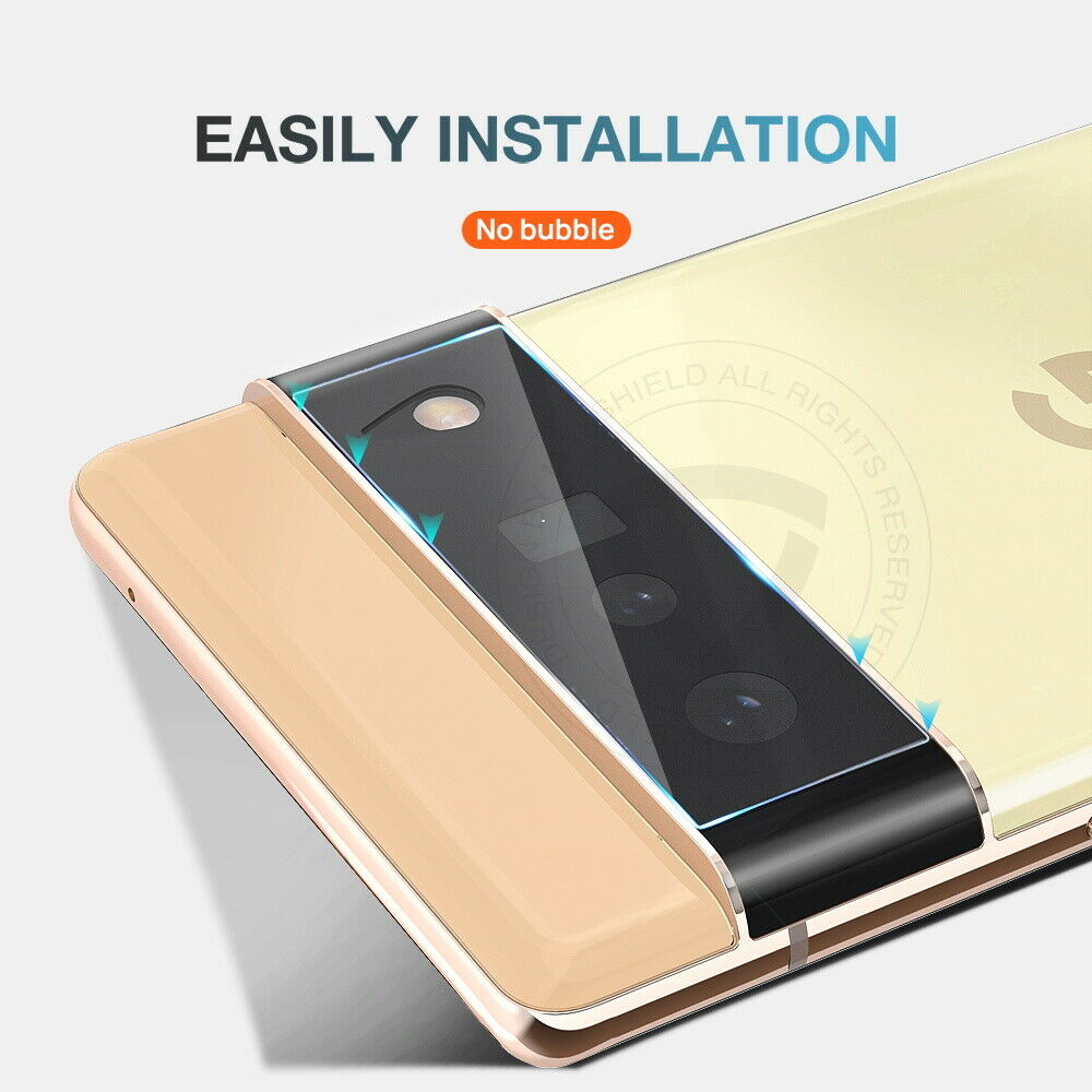 1/2 Pack For Google Pixel 6/6 Pro Tempered Glass Camera Lens Screen Protector