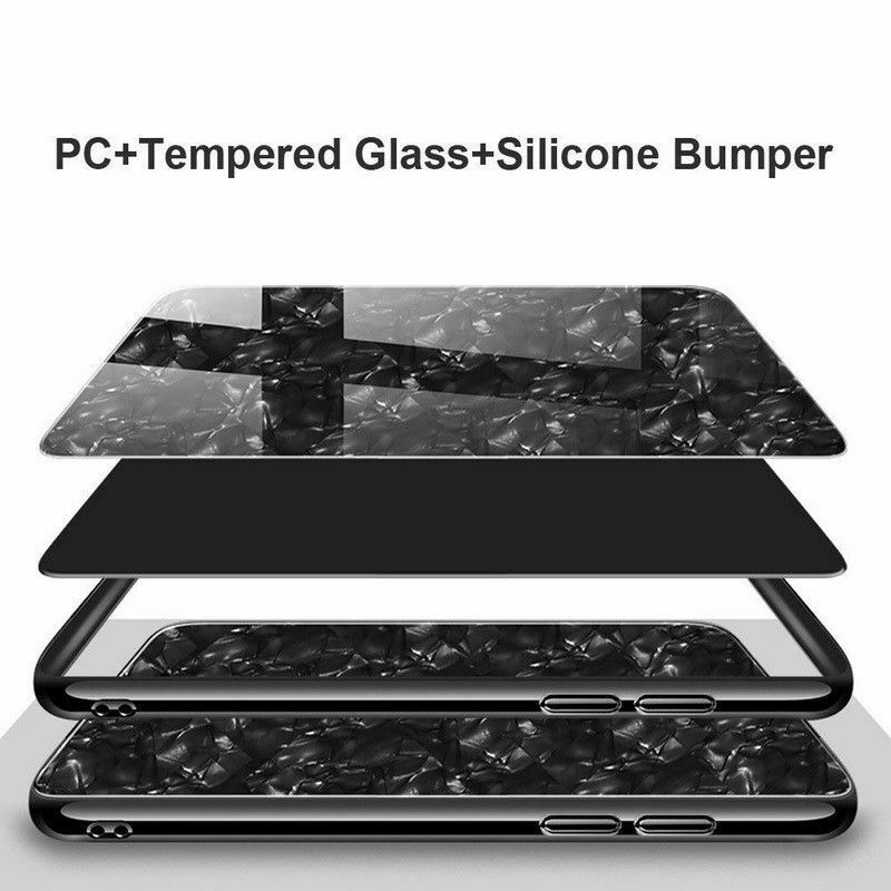 For Samsung S9 Case Luxury Tempered Glass Back Shockproof Cover-Pink