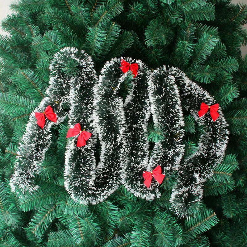 24/48 Bow Christmas Tree Handing Xmas Ornament Bowknot Party Wedding Decoration