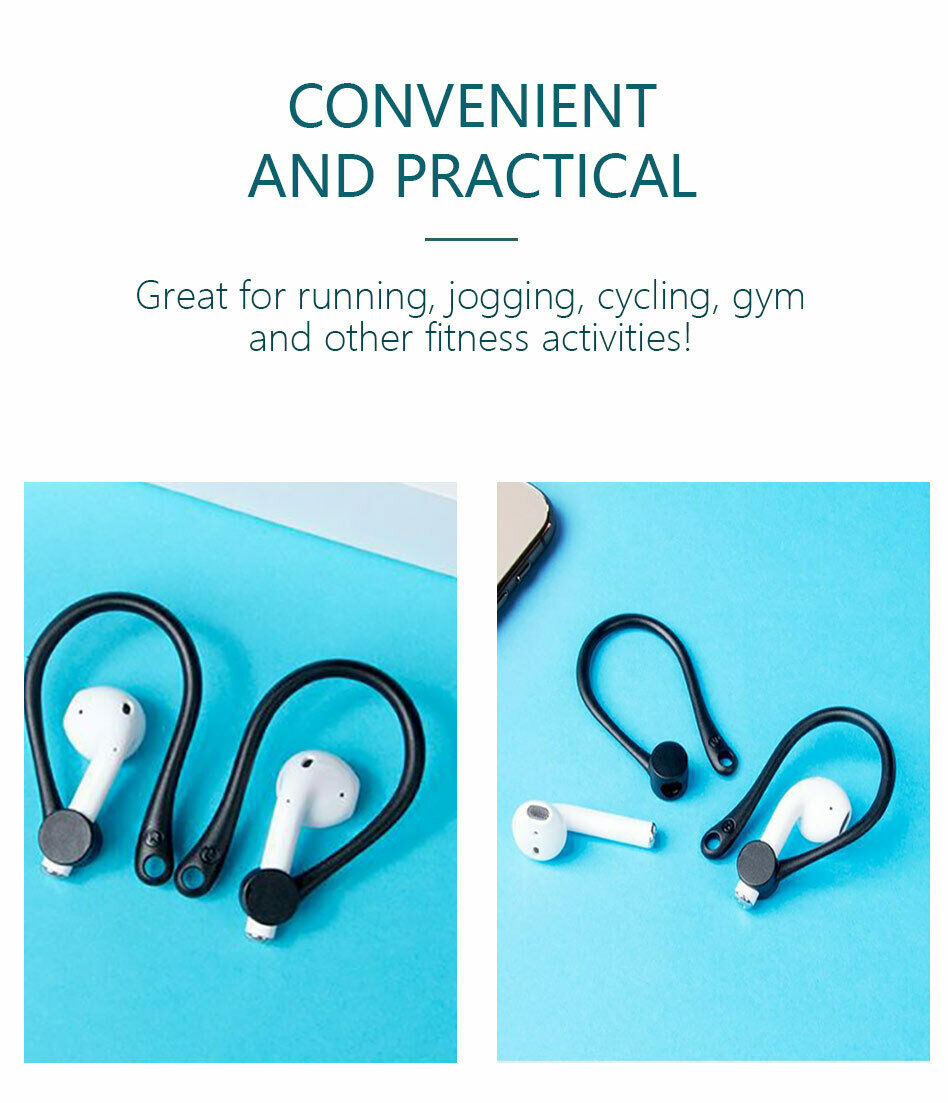 AirPods 1st 2nd Gen EarHooks AntiLost Secure Ear Hook Holder Ear Loops AU Stock