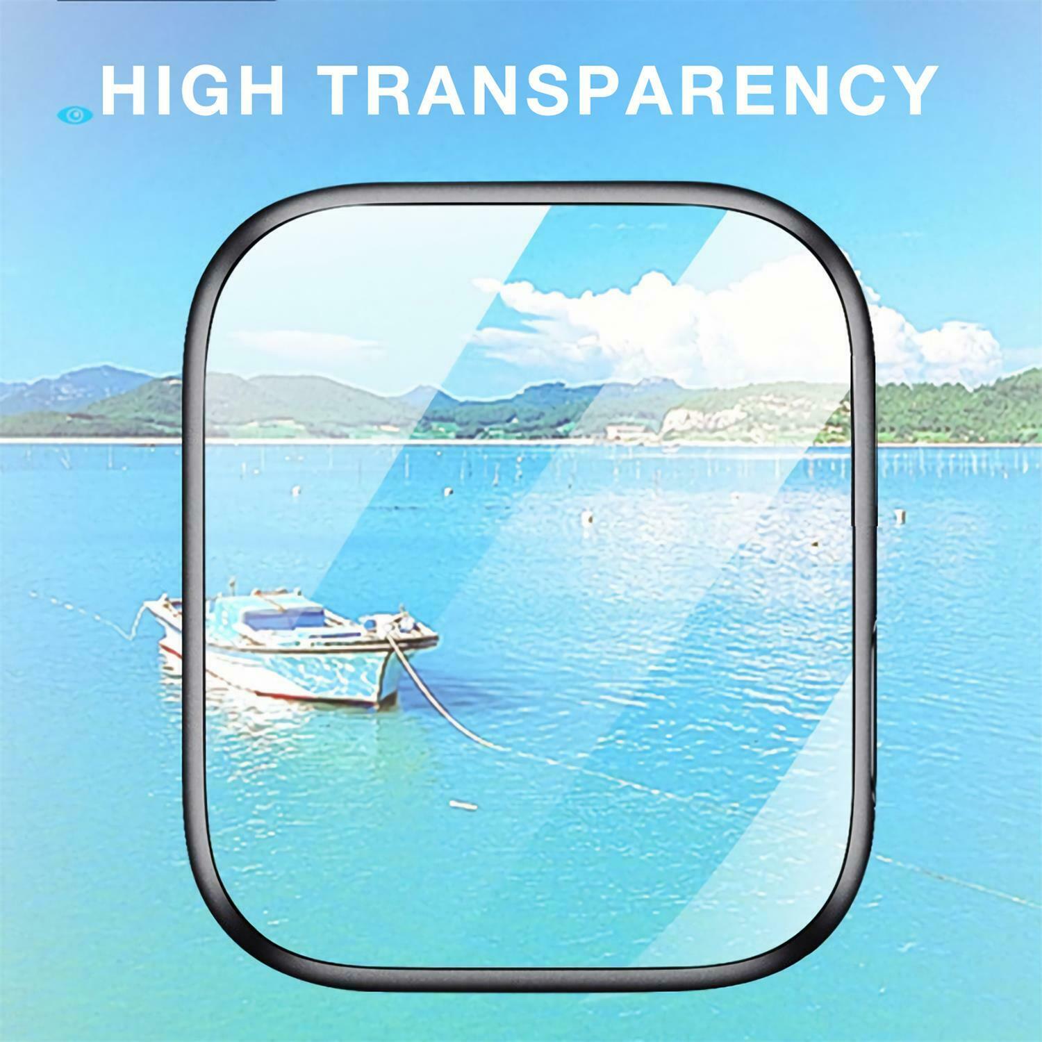 MAXSHIELD For Apple Watch Series 7 45/41mm 6D Glass Full Cover Screen Protector