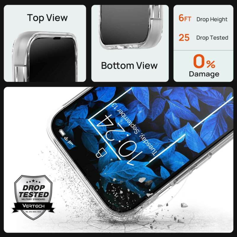 VERTECH Clear Case For iPhone 13 Pro Max Mini Heavy Duty Shockproof Slim Cover