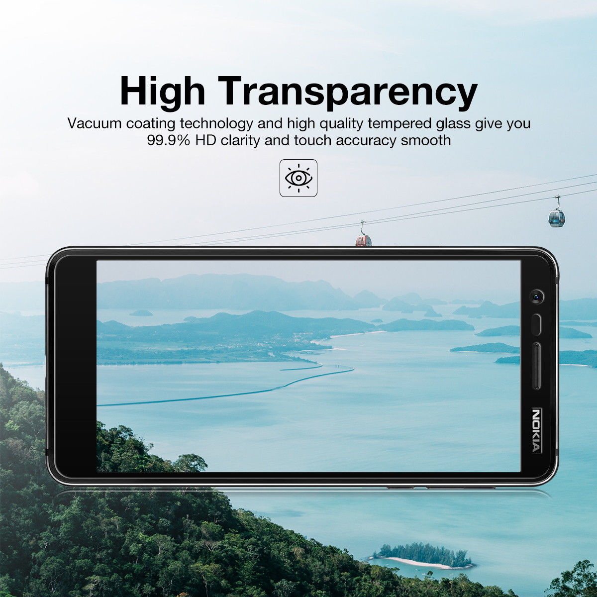 For Nokia 7.2 Full Coverage Tempered Glass Screen Protector