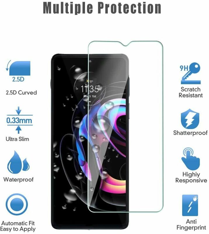 For Motorola Edge 20 Pro Fusion 5G Full Cover Tempered Glass Screen Protector