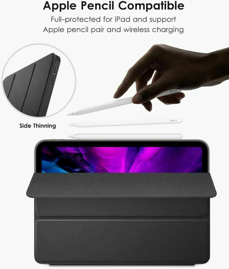 iPad Pro 2021 11 Inch  Leather Case Cover Pencil Charging