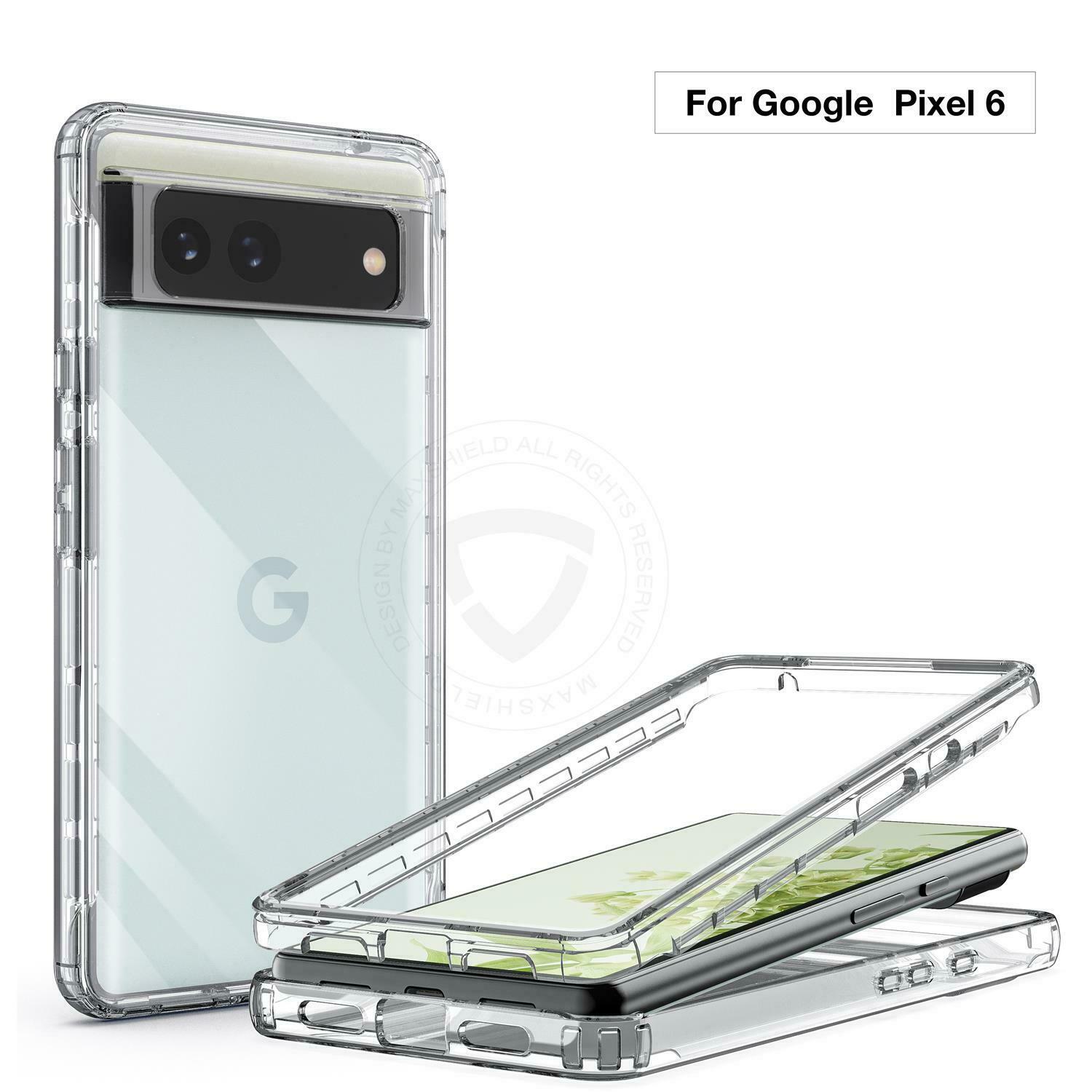 For Google Pixel 6 Pro Case Clear Shockproof Rugged Slim 360 Full Body Case Cover