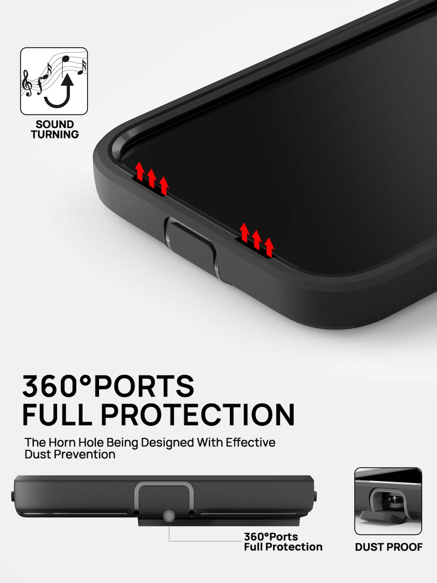 VERTECH For iPhone 14 Series Shockproof Heavy Duty Full-body Slim Case Cover