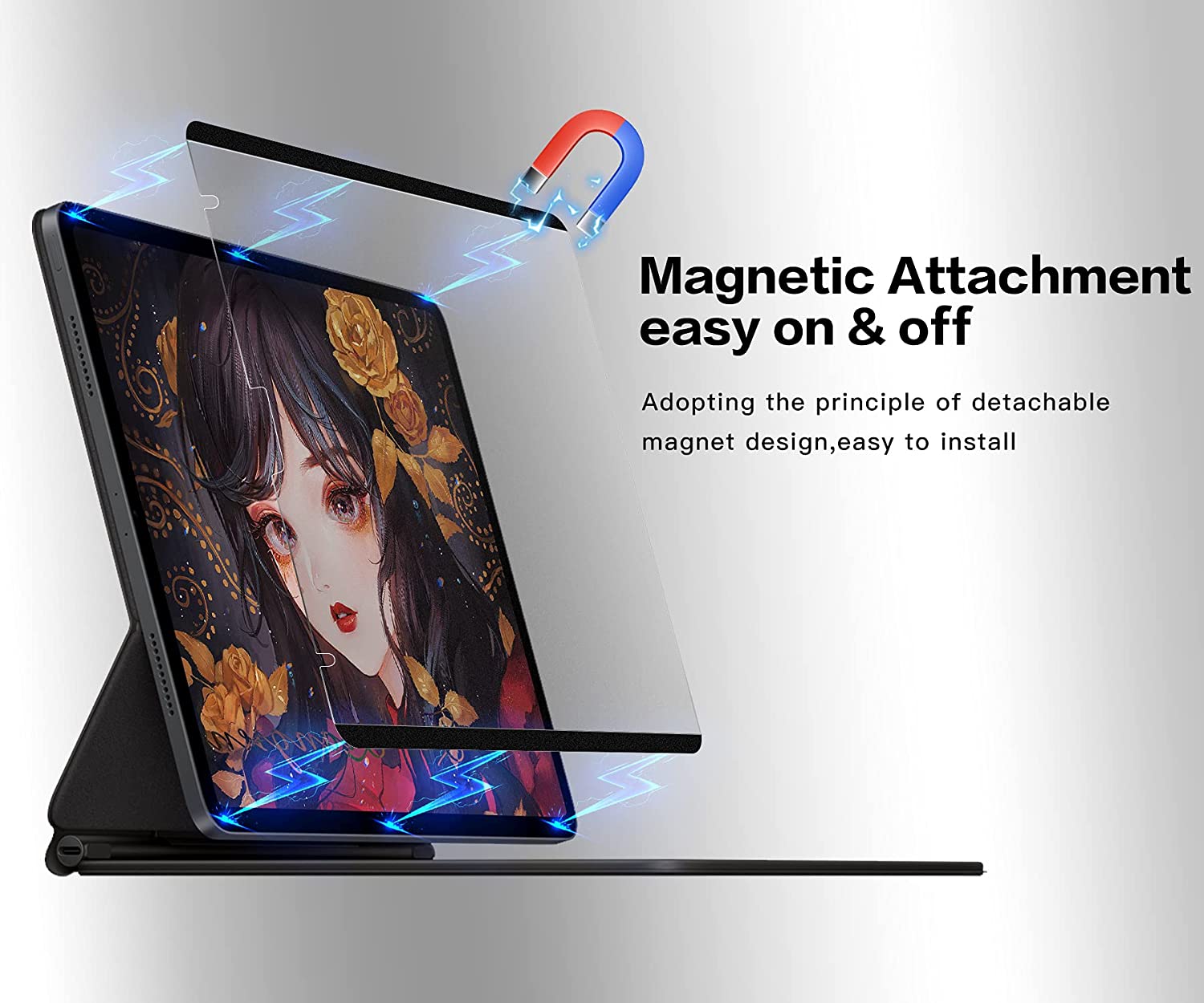 Paper-Like Screen Protector Removable Magnetic F iPad Pro 11 ipad 8 7 Air 4 10.5