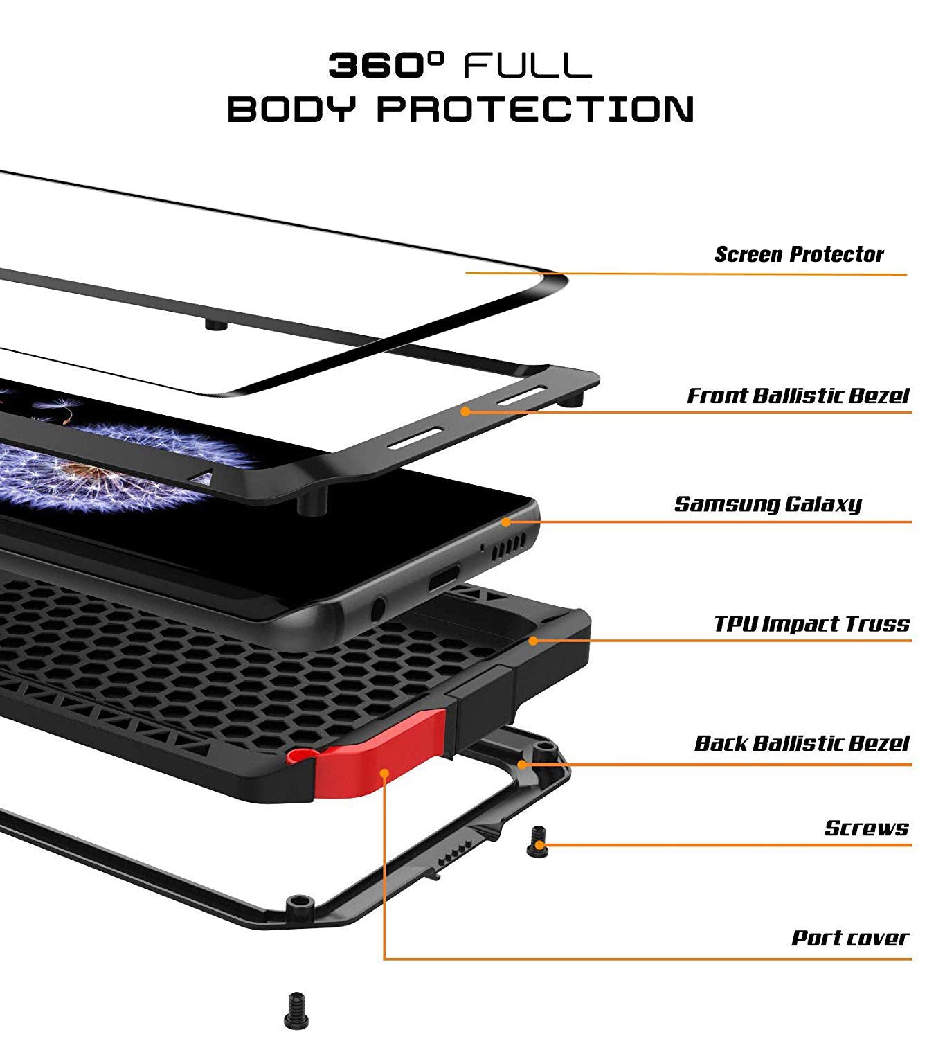 Case Heavy Duty Shockproof Dirtproof Waterproof Cover For Samsung Galaxy S10