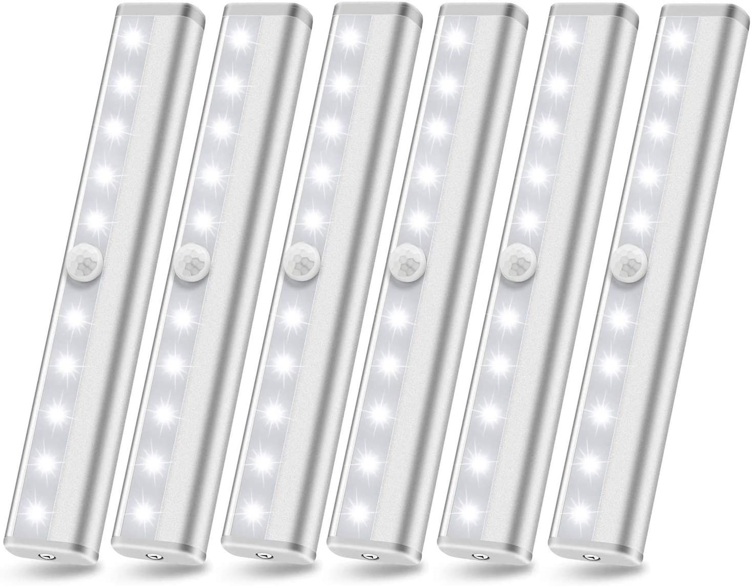 Motion Sensor PIR Light Cordless Battery Powered LED Night Light Closet Stair