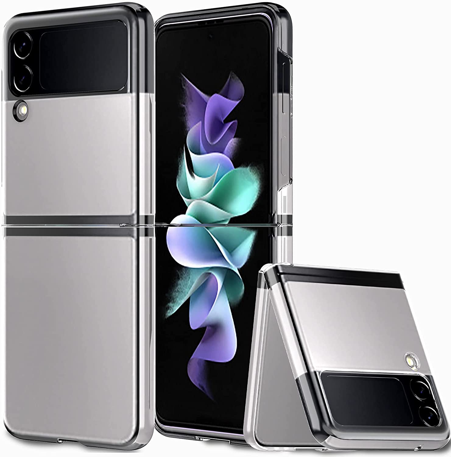 MAXSHIELD For Samsung Galaxy Z Flip 3 Fold 3 5G Case Shockproof Clear Slim Cover