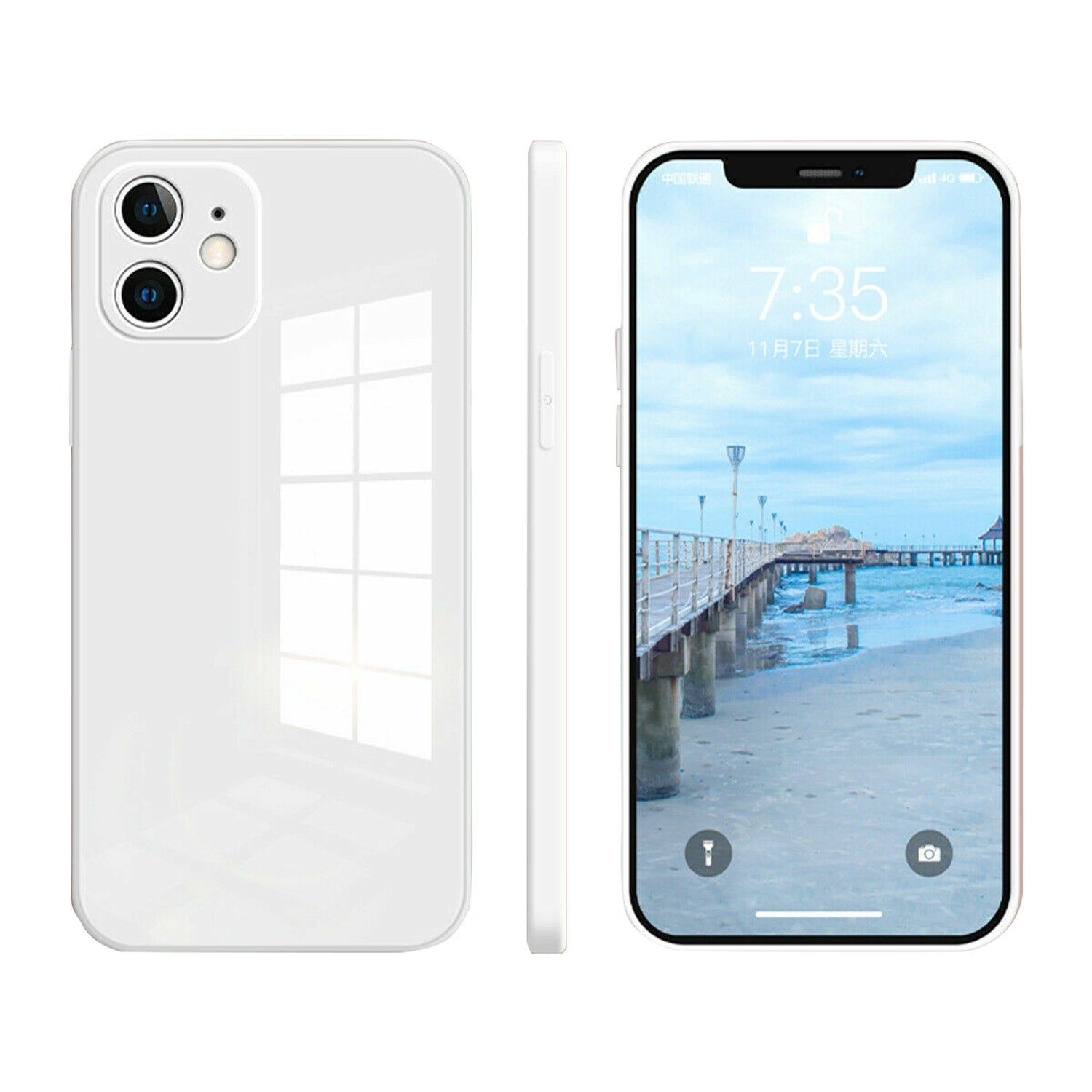 For iPhone 14 Pro Max Case Hybrid Luxury Shockproof Tempered Glass Cover