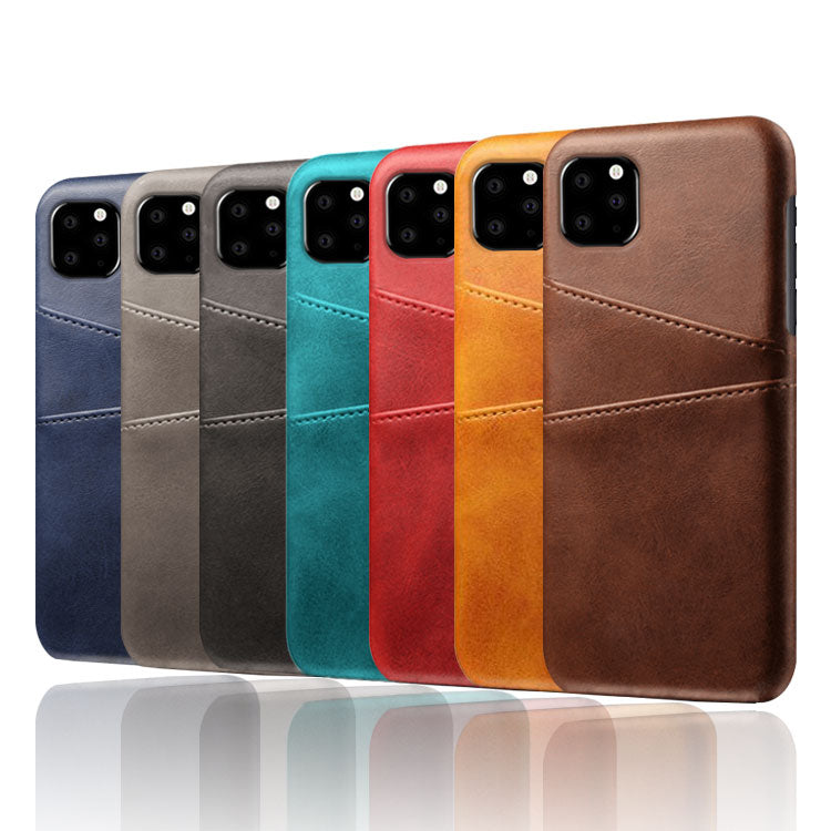 iPhone XI 11 Pro Max Wallet Case Leather Slim Layered Card Slot Cover