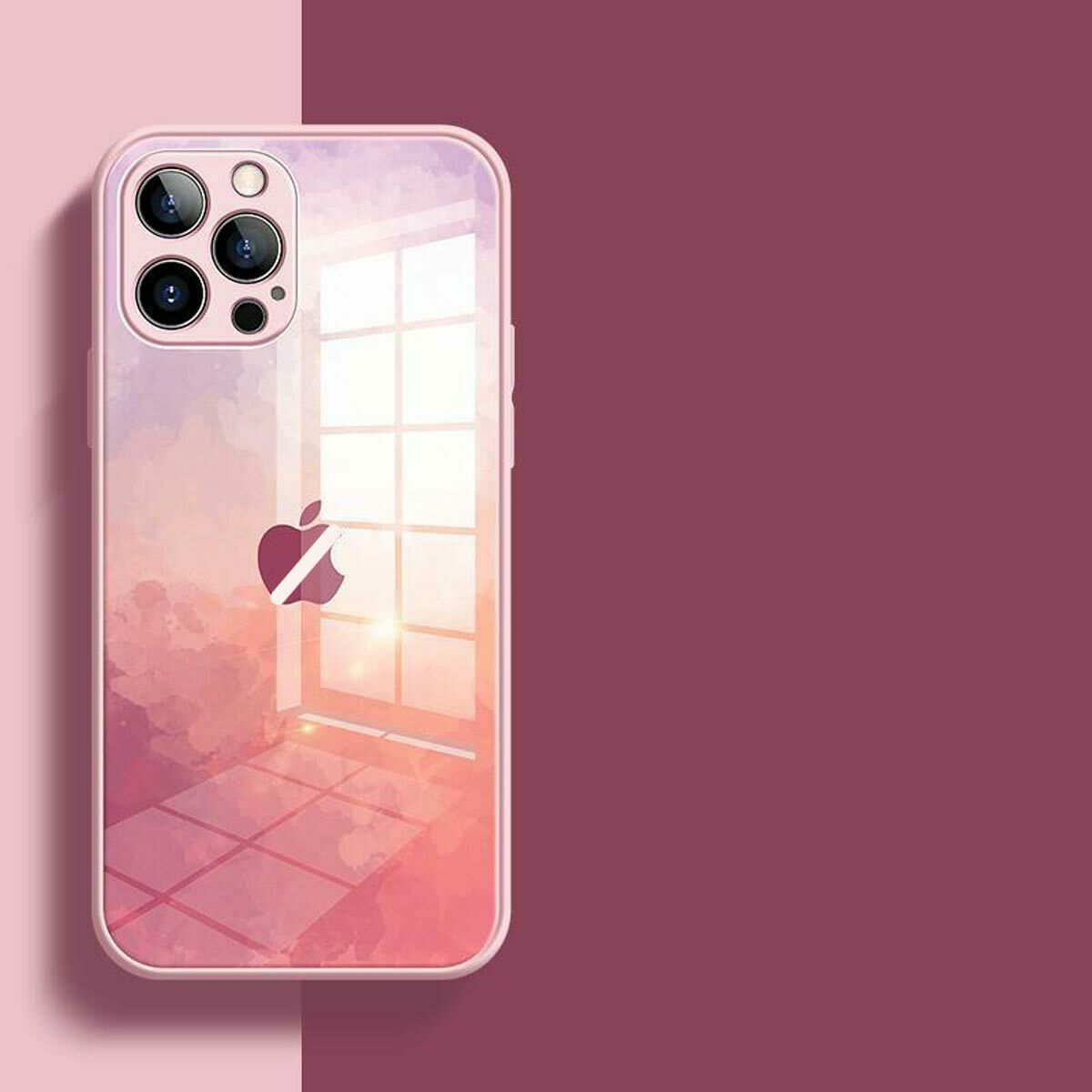 For iPhone 12 Pro Max Mini Case Marble luxury Hybrid Tempered Glass Hard Cover