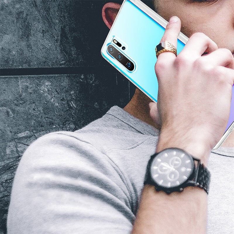 YOUMAKER® Huawei P30 Shockproof Slim Bumper Crystal Case Cover-Clear