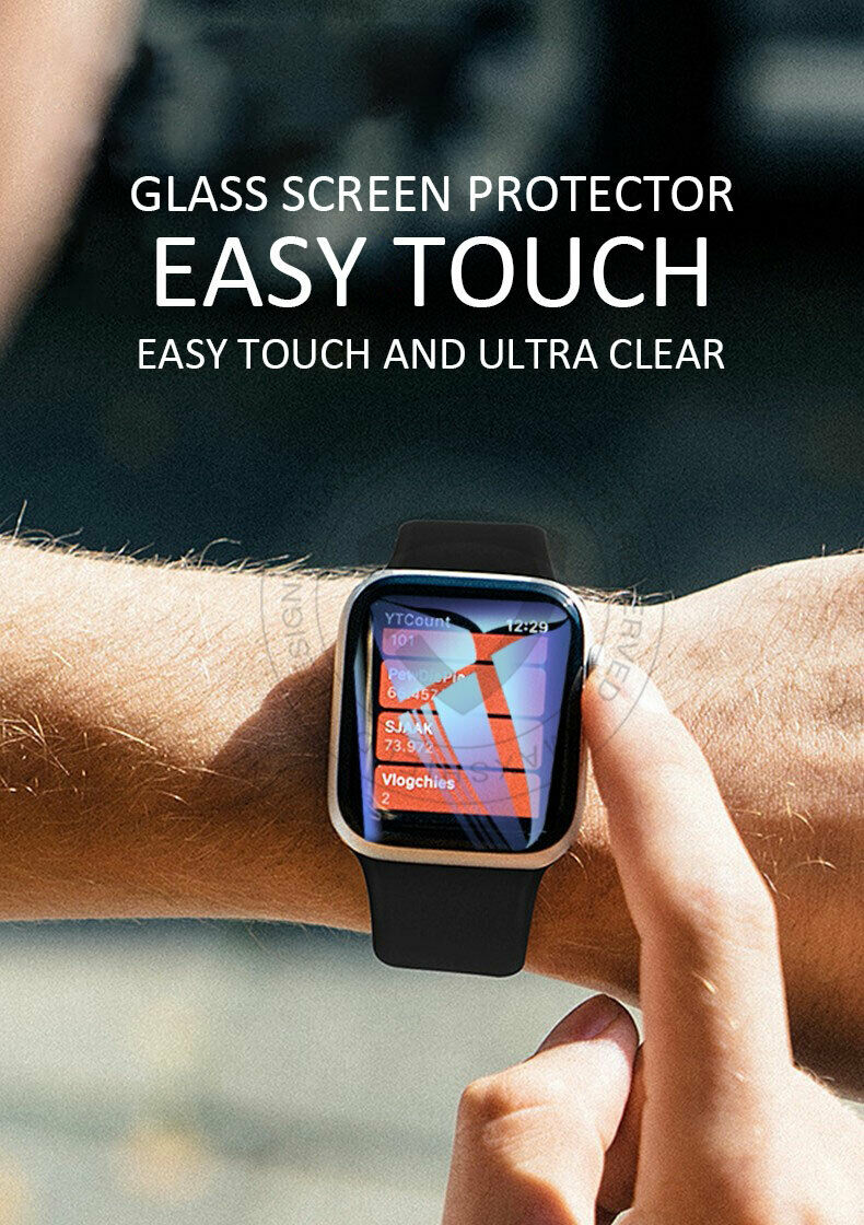 Apple Watch Series 42mm Full Cover TPU Tempered Glass Case Cover