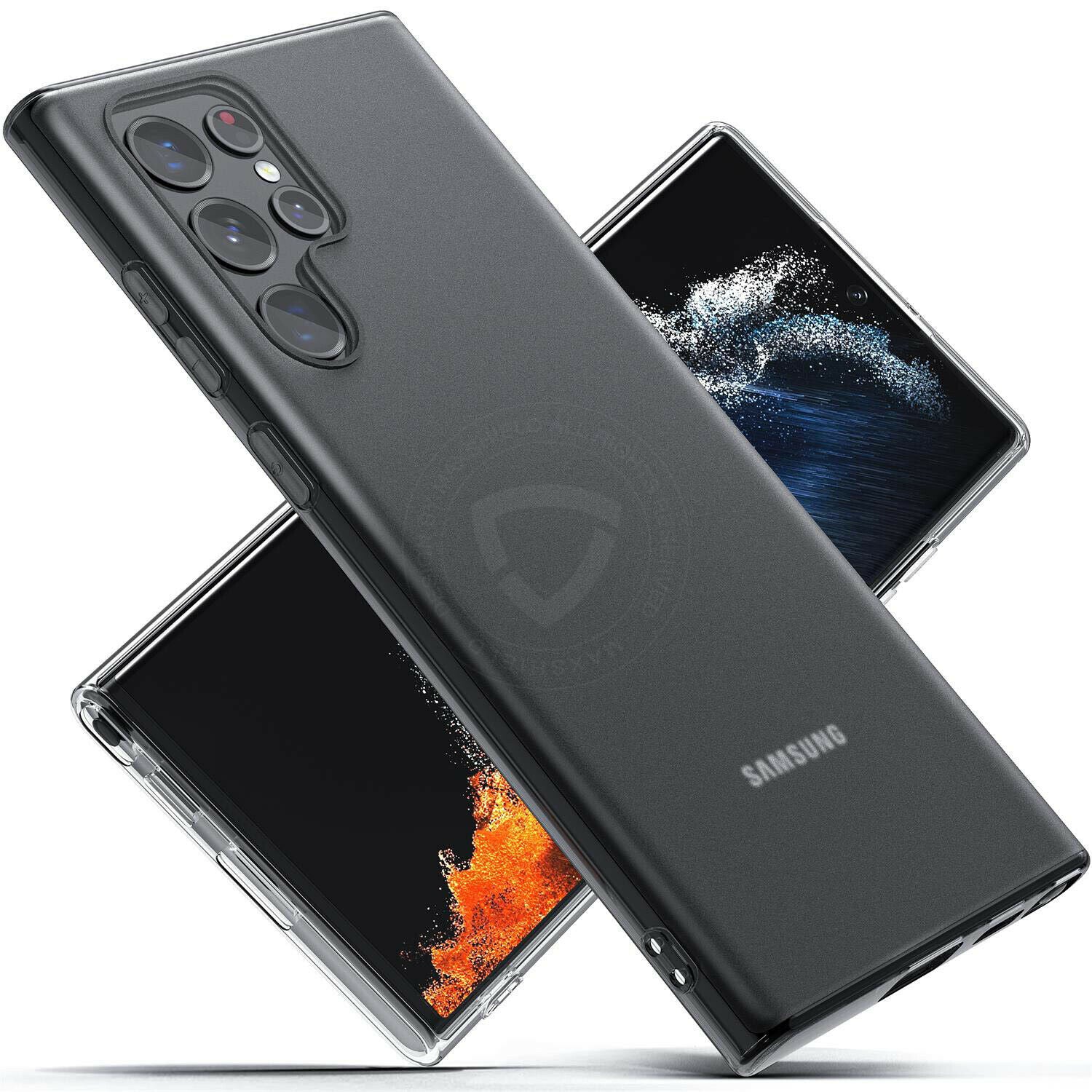 For Samsung Galaxy S22 Plus Ultra 5G Case Matte TPU Clear Slim Shockproof Cover