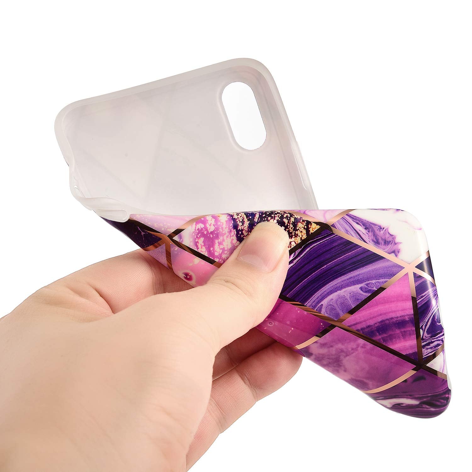 iPhone X Case Shockproof Tough Marble Soft Cover for Apple