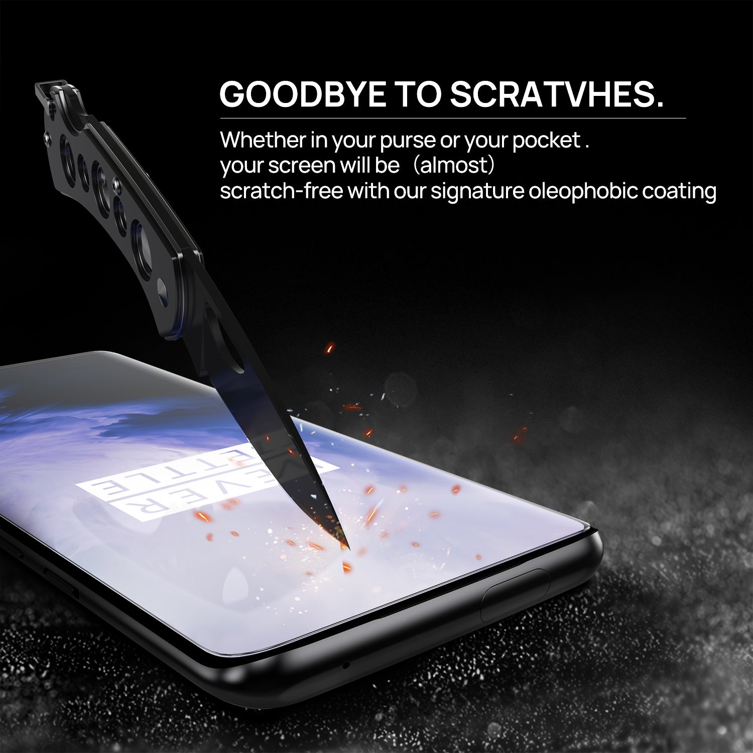 Oneplus 7 Pro Case Friendly Tempered Glass Screen Protector