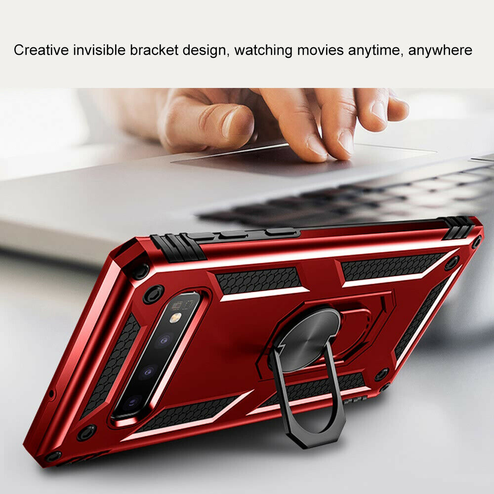 Samsung Note10  Heavy Duty Armor 360° Stand Ring Holder Case Cover