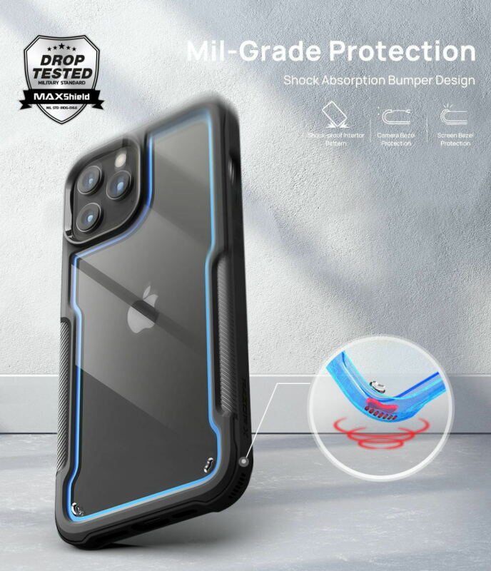 MAXSHIELD For iPhone 12 6.1“ Case Heavy Duty Shockproof Clear Slim Cover