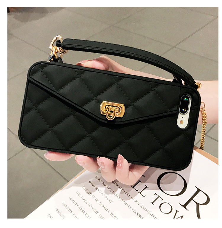 iPhone XS Case Shoulder Strap Card Wallet Silicone Cover