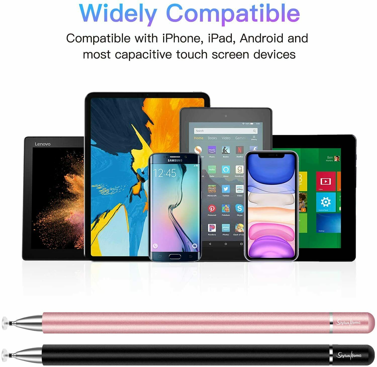 2 IN 1 Pencil Pen for Apple iPad 6th/7th/8th/Mini/Pro 11&12.9/Air 3rd Gen Stylus