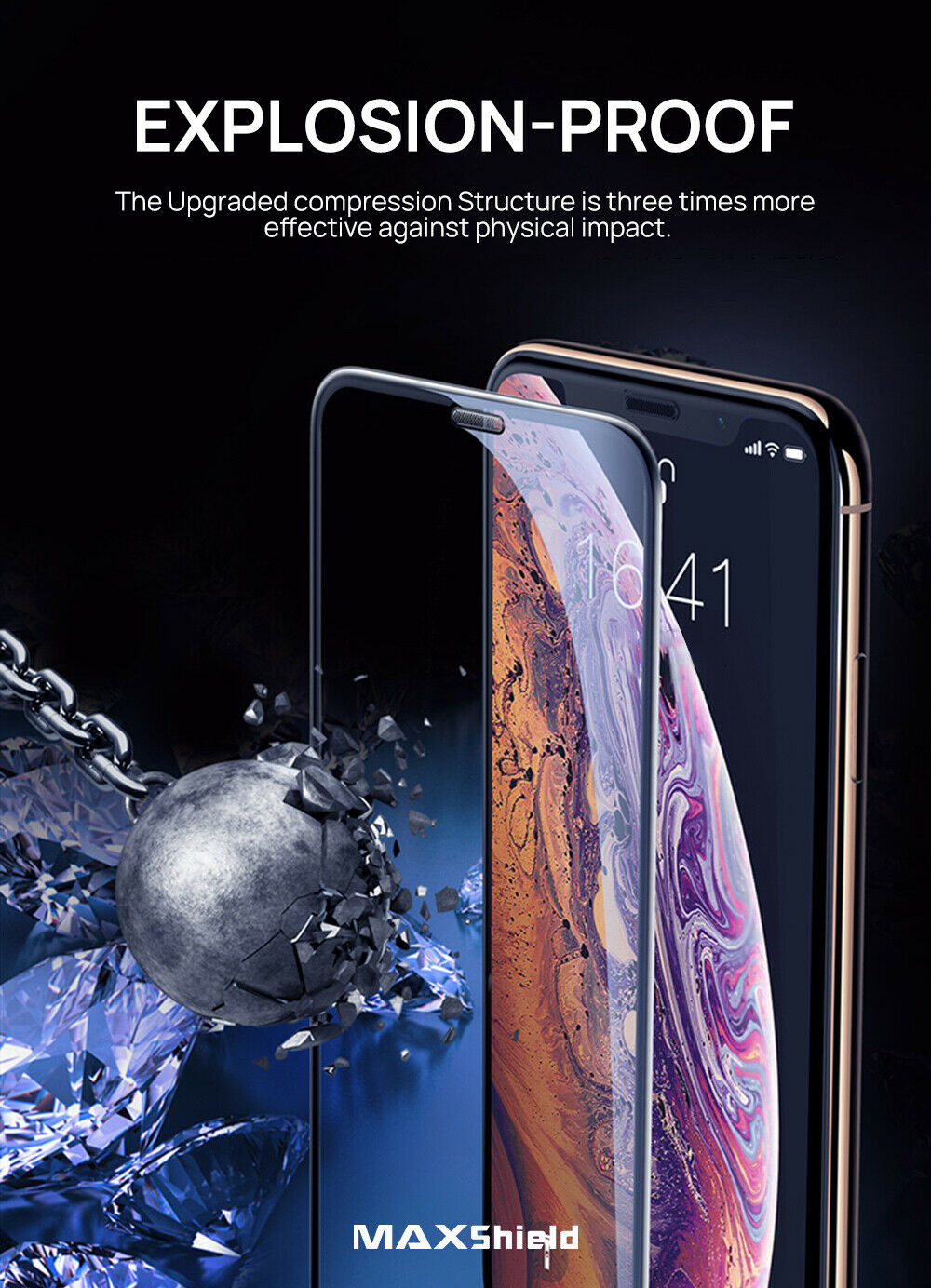 iPhone XI 11 Pro Full Coverage Tempered Glass Screen Protector
