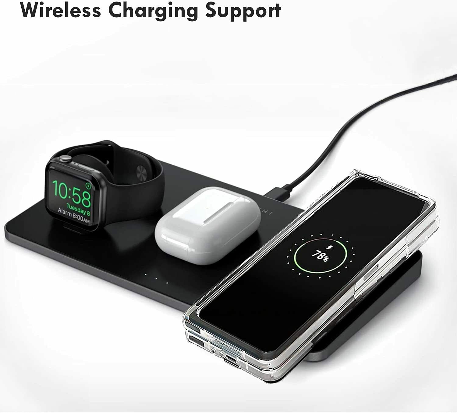 For Samsung Galaxy Z Fold 3 5G Case Premium Clear Heavy Duty Shockproof Cover