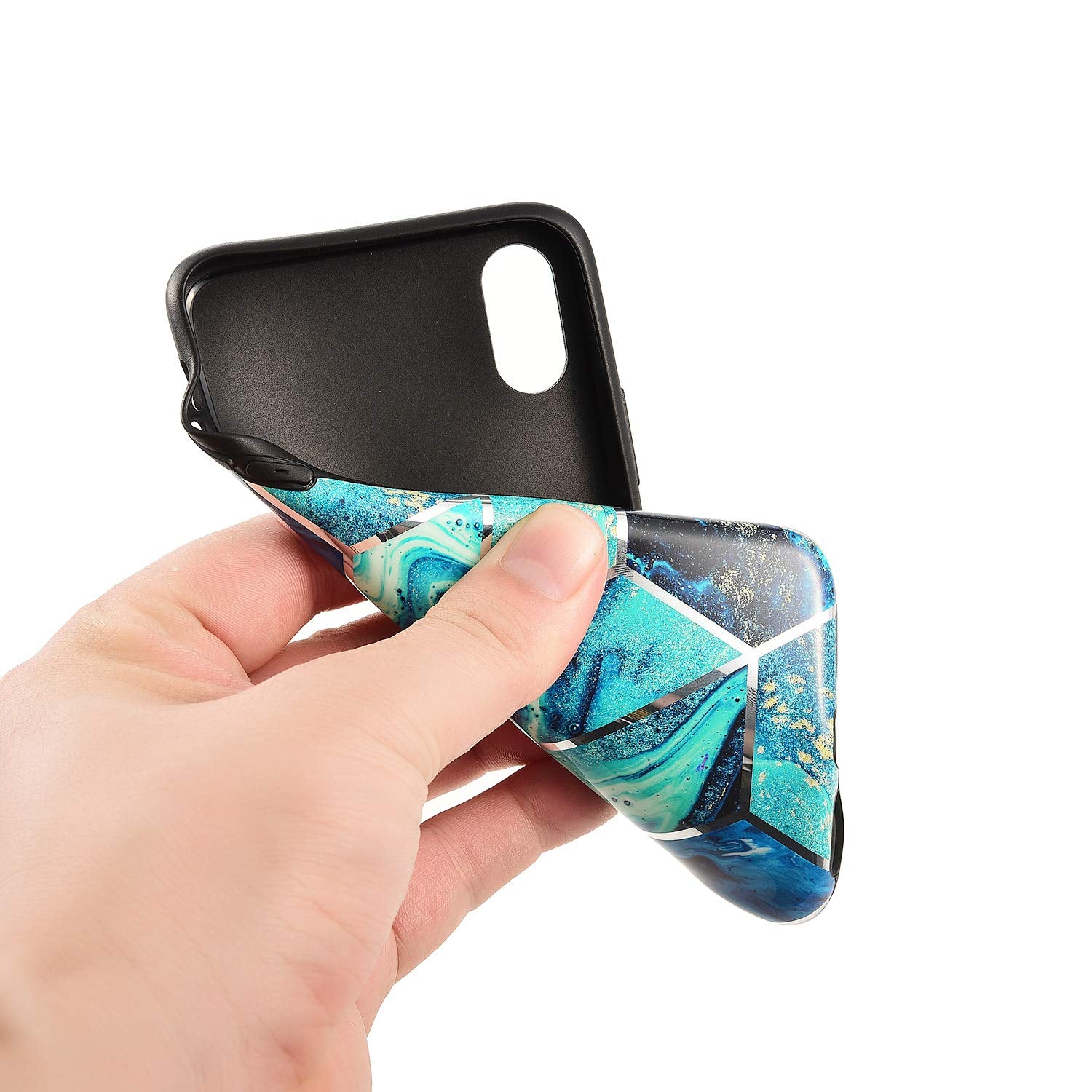 iPhone XS Case Shockproof Tough Marble Soft Cover for Apple