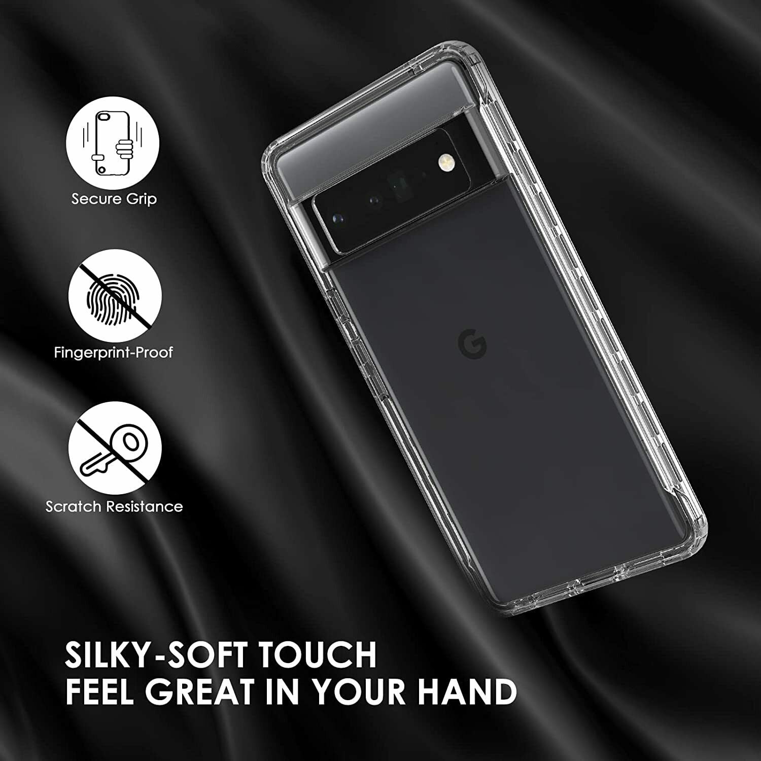 For Google Pixel 6 Pro Case Clear Shockproof Rugged Slim 360 Full Body Case Cover