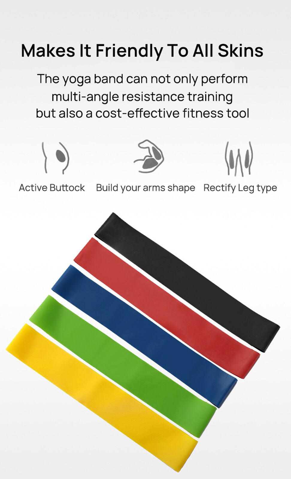 Resistance Bands Power Heavy Strength Exercise Fitness Gym Crossfit Yoga AU