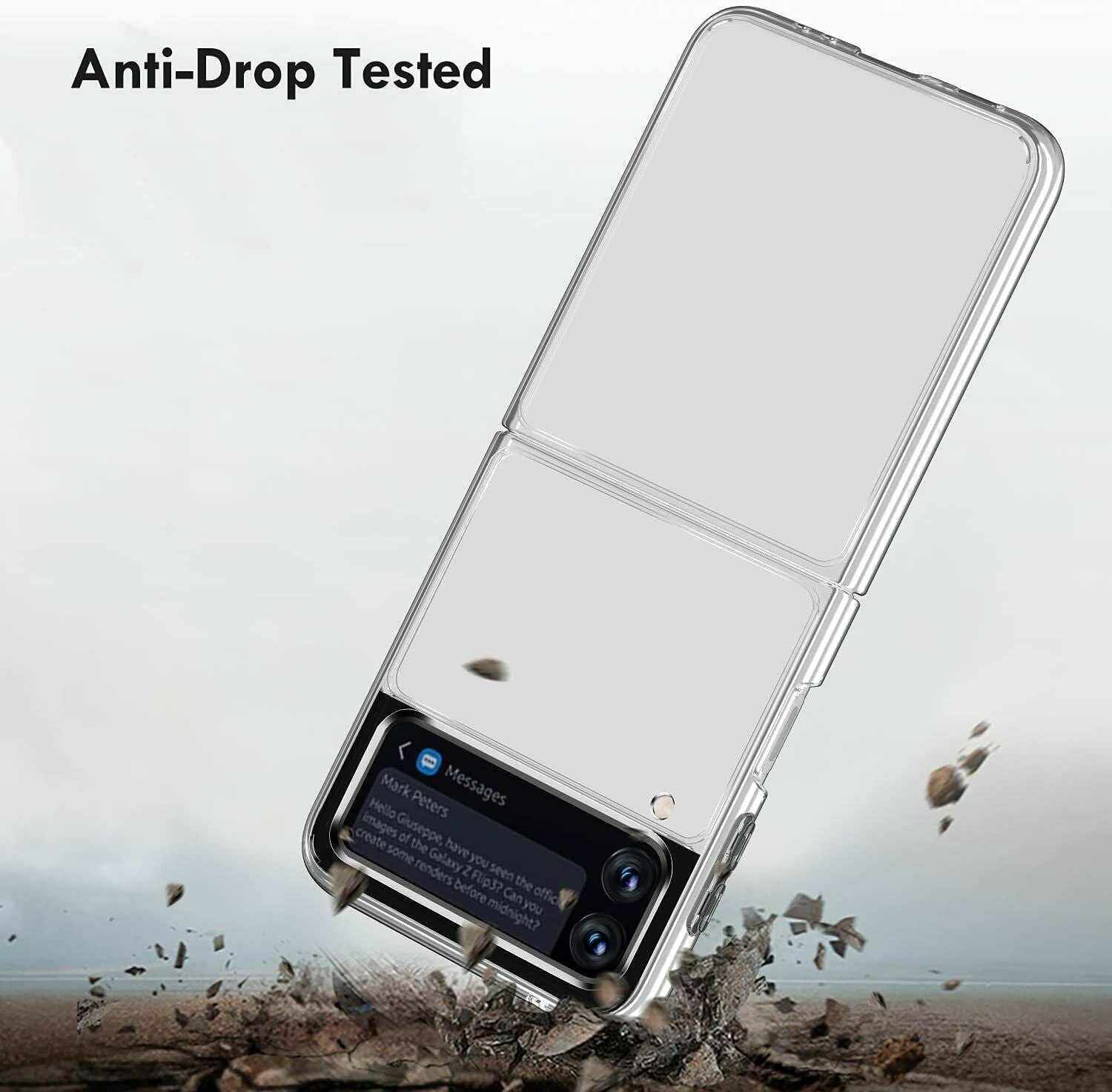 For Galaxy Z Flip 3 5G Case Shockproof Clear Slim Cover Case Screen Pro