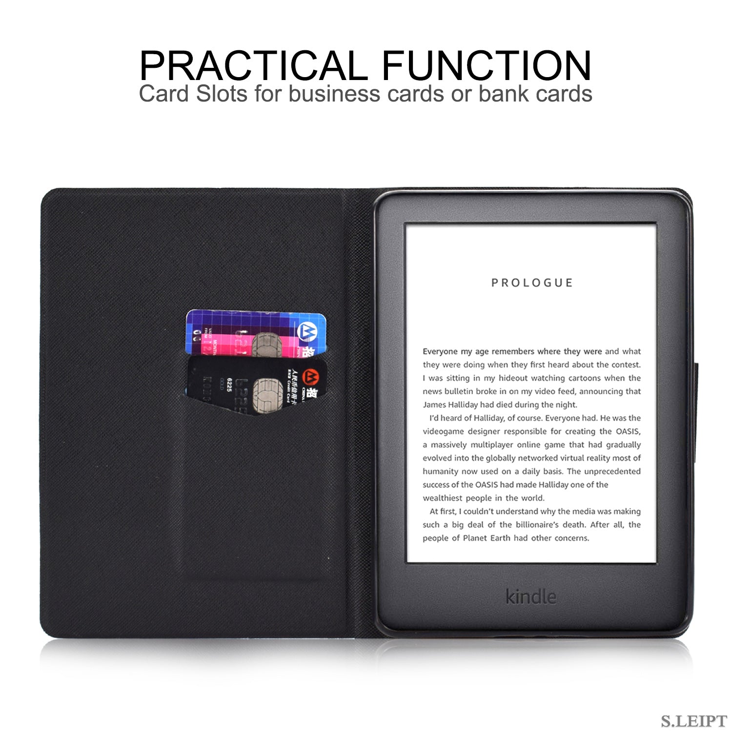 New Amazon Kindle 2019 10th 6" Inch Case Smart Flip Leather Back Slim Cover-Cat